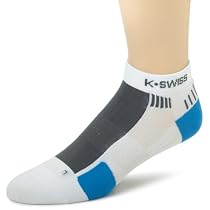 K-SWISS Men's Low-Cut Running Socks (2-Pack)