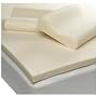 Sleep Studio Ventilated 2-Inch Thick Memory Foam Mattress Enhancer with Two Contour Pillows, Full