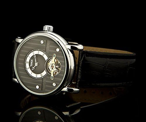 Timiep Jaragar Men's Dress Automatic Mechanical Calendar Mens Tourbillon Watches Men Black