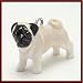 MiniPets Sterling Silver Enameled Pug Dog Charm