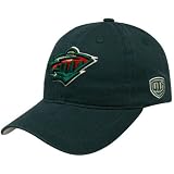 NHL Old Time Hockey Minnesota Wild Green Netminder Adjustable Hat