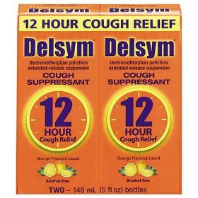 Delsym Cough Suppressant - 2 Pack, 5 ounces Boxes by Delsym
