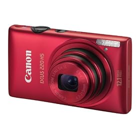 Canon IXUS 220 HS - Red (12.1MP, 5x Optical Zoom) 2.7 inch LCD