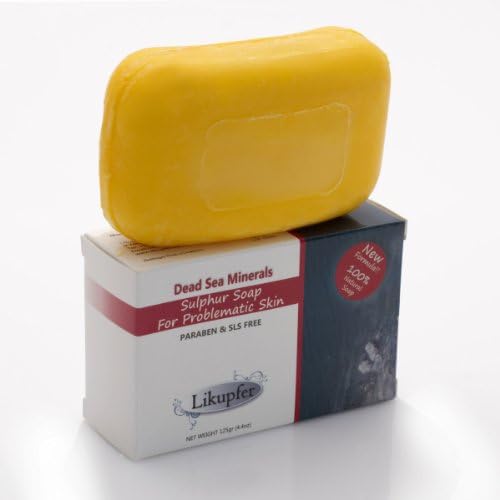 10 Dead Sea Sulphur Soaps for Problematic Skin (Psoriasis, Acne, Eczema, Seborrhea, Herpes, and Skin Fungus) with Dead Sea Minerals (Paraben and SLS Free)