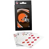 Cleveland Browns Team Logo Vortex Design Playing Cards