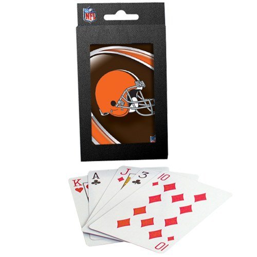 Cleveland Browns Team Logo Vortex Design Playing Cards