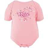 MLB Majestic Tampa Bay Rays Infant Girls Pink Team Sweet Team Creeper (24 Months)