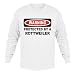 WARNING PROTECTED BY A ROTTWEILER Youth Long Sleeve T-Shirt (for Kids) Various Colors Available