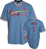 Ozzie Smith #1 Cardinals Cooperstown Replica Jersey (Medium)