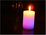 Glo-Wax Pillar Shaped Colour Changing Dreaming LED Magic Candle
