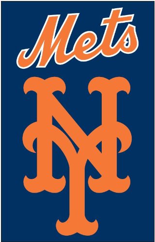MLB New York Mets Applique Banner Flag