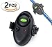 Booms Fishing E1 Fish Finder Bite Alarm Electronic Buzzer On Fishing Rod with Loud Siren Daytime Night , LED Sound Alert, 2nd generation 2 PCS