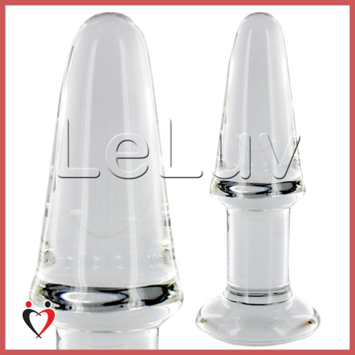 Beginner Glass Butt Plug (Clear)