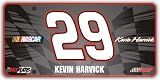 Race Plates Signature Series #29 Kevin Harvick License Plate