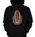 Our Lady of Guadalupe Mens Sweatshirt, Virgin Mary Roses Design Pullover Hoodie