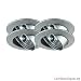 Paulmann Aluguss Ring-EBL-Set schwenkbar 4x35W titan Einbauleuchten