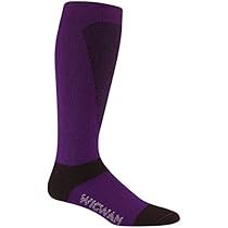 Wigwam Knee High Ski Sock Snow Sirocco, Purple Summit, Medium
