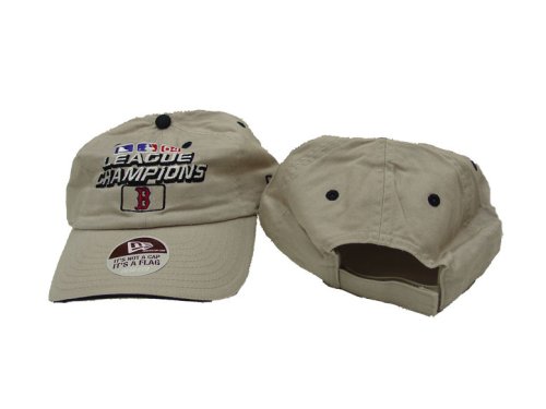 Boston Red Sox MLB Tan League Champions Adult Adjustable Hat / Cap