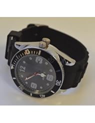 Stash Watch Grinder Real Size Real Grinder *** Six Colors Available *** (Black)