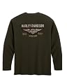 Harley-Davidson&reg; Men's Long-sleeve Henley Shirt. 100% cotton. Embroidery. 99052-09VM