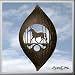 QUARTER HORSE CIRCLE Swirly Metal Wind Spinner