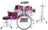 TKO 5-Piece Complete Junior Drum Set - Pink