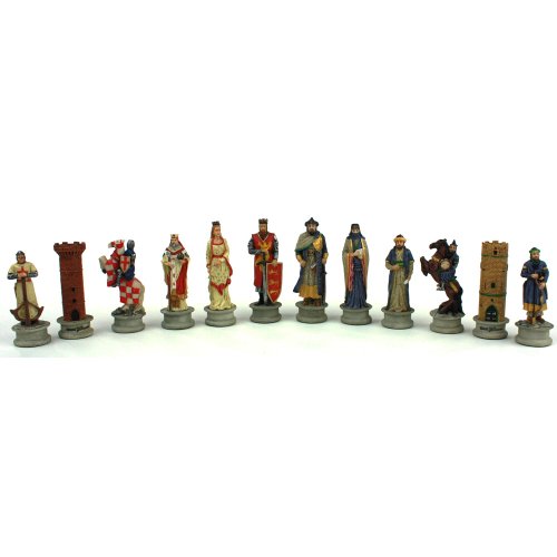 Crusades Medieval Chess Set Pieces - King 3.25