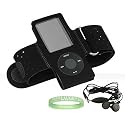 Apple iPod nano (5th Generation) NEWEST MODEL Premium Accessory Kit For ( Ipod Nano 8 GB , Ipod Nano 16 GB ) includes: Black Athletic Sports Armband skin Cover case + ipod nano 5th generation earphones + Vangoddy TM, Live*Laugh*Love wrist band!!!
