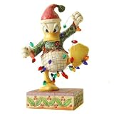 Disney Traditions: Donald Duck with Lights 'Santa's High-Strung Helper' Figure