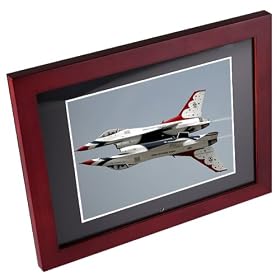 Living Images 10.4" Cherry Wood Digital Photo Frame & 2GB SD memory card
