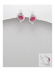 CZ Earrings In 92.5 Sterling Silver