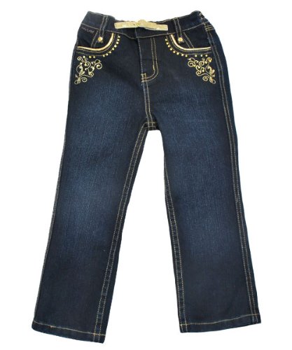 Baby Phat Little Girl Straight Leg Jeans w/ Rhinestones