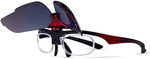 Esdar Polarized Sports Sunglasses With 5 Interchangeable Lenes for Men Women Cycling Running Driving Fishing Golf Baseball Glasses (Red)