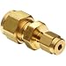 Parker A-Lok 6RU1-B Brass Compression Tube Fitting, Reducing Union, Tube OD x Tube OD