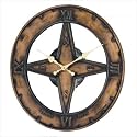 Hen Feathers 72414DWCBronze Baxter Sundial Wall Clock