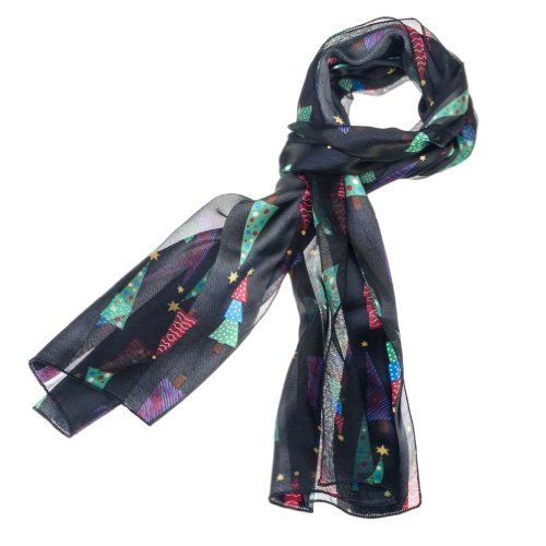 Purple Box Jewelry Christmas Tree Scarf One Size (Green)