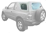 IMAGE OF Acme C730/Green-SC1146 Chrysler White on Grey Sailcloth Vinyl SUV Soft Top for Isuzu Imigo