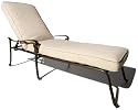 Strathwood St. Thomas Cast Aluminum Chaise Lounge with Cushion