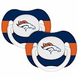 Baby Fanatic 143333 Denver Broncos Pacifiers 2-pack