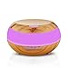 YouVogue 300ml Essential Oil Diffuser Wood Grain Mist Humidifier Aroma Diffuser with 7 Changing Colored Led Lights for Bedroom Baby Room Office Yoga Spa