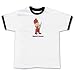 Looney Tunes Wabbit Hunter Ringer Cartoon T-Shirt Large