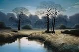 England's Autumn November Dawn by Michael John Hill. Art Print Poster FRAME IT.. 36 inches width by 24 inches height. Highest Quality Art Poster Print