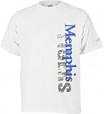 Memphis Tigers White Vertical Cube T-Shirt