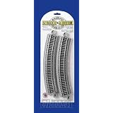Bachmann Trains Snap-Fit E-Z Track 15? Radius Curved Track (4 card)