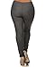 ICONOFLASH Women's Jeggings Pull On Slimming Cotton Jean Like Leggings (Gray, Medium)