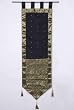 Luxurious Wall Runner with Tab Tops and Tassels - Black