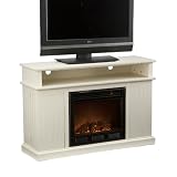 SEI Kingsbury Media Ivory Electric Fireplace