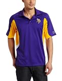 NFL Men's Minnesota Vikings Field Classic IV Short Sleeve Synthetic Polo (Deep Purple, X-Large)