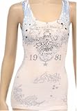 Sleeveless Ladies Tank with Nail Head Detail