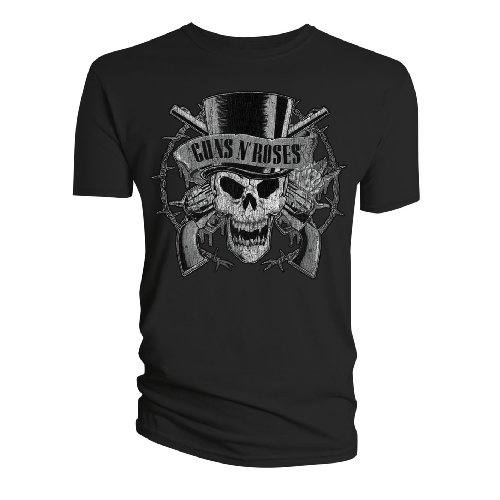 Guns N Roses Top Hat Black Mens T-Shirt Small